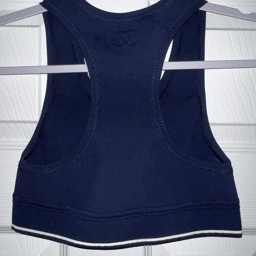 CHANEL‎ Navy Blue Crop Top - Picture 5 of 10